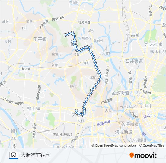 公交238路的线路图