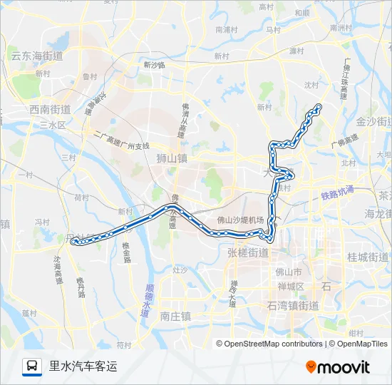 公交248路的线路图
