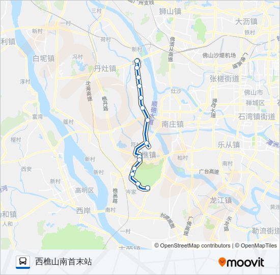 公交249路的线路图