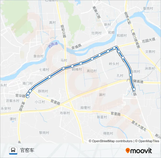 公交252路的线路图