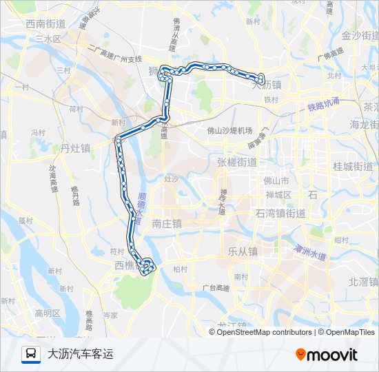 公交256路的线路图