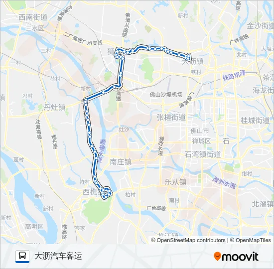 256路 Bus Line Map