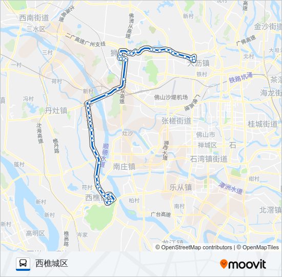 公交256路的线路图