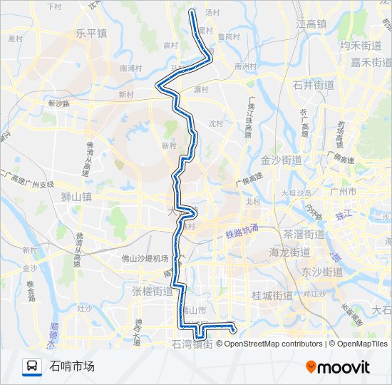 公交259路的线路图