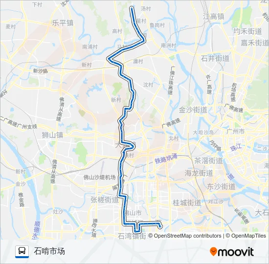 公交259路的线路图