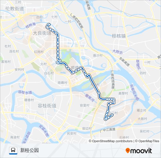 公交300路的线路图