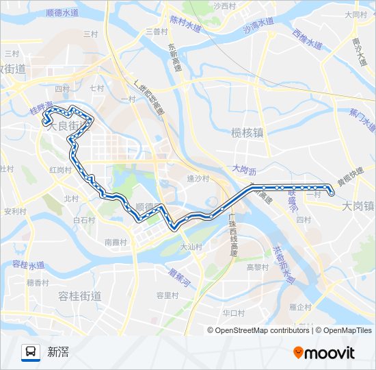 公交301路的线路图