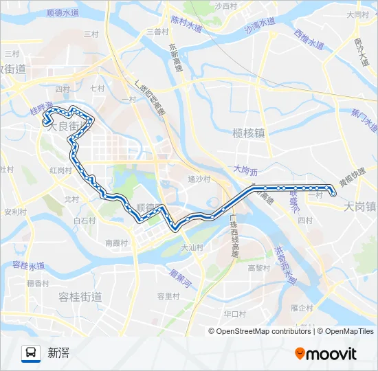 301路 Bus Line Map
