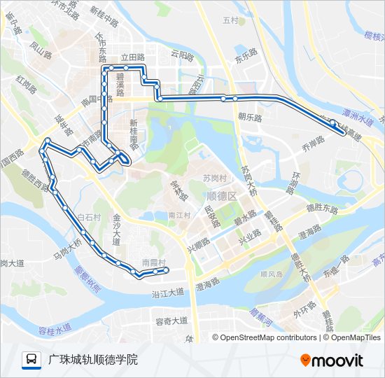 公交306路的线路图