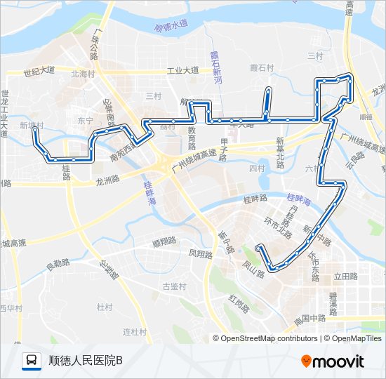 公交310路的线路图