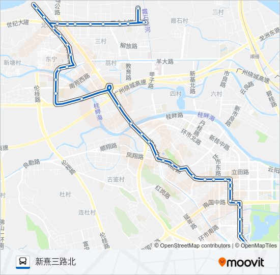 公交311路的线路图