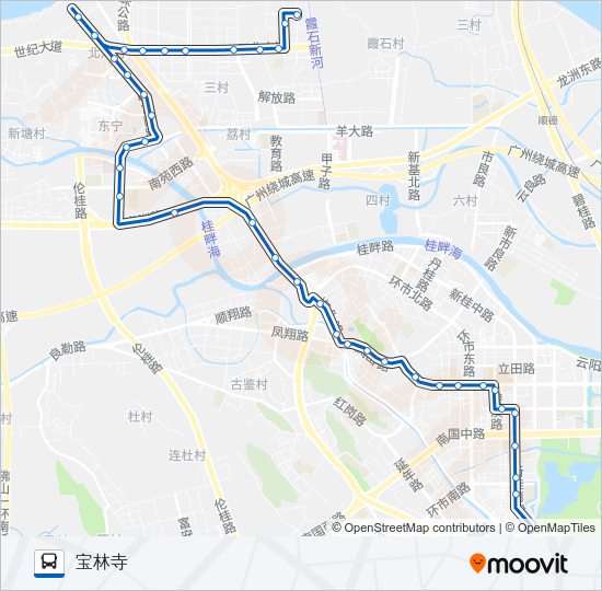 公交311路的线路图
