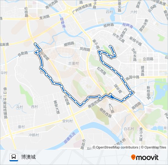 公交313路的线路图