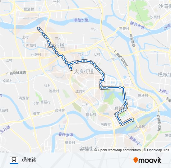 公交316路的线路图