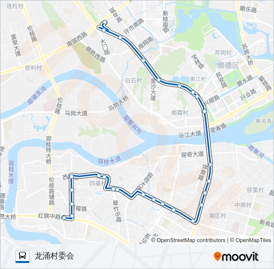 公交317路的线路图