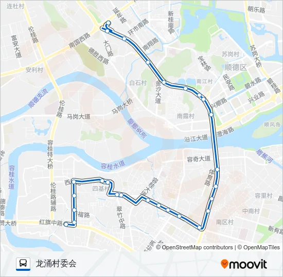公交317路的线路图