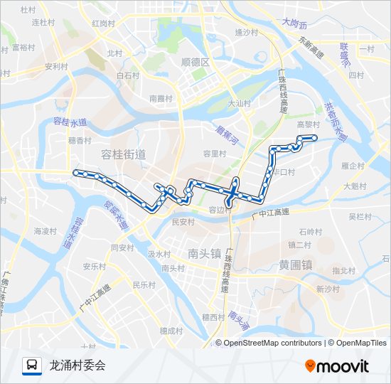 公交321路的线路图