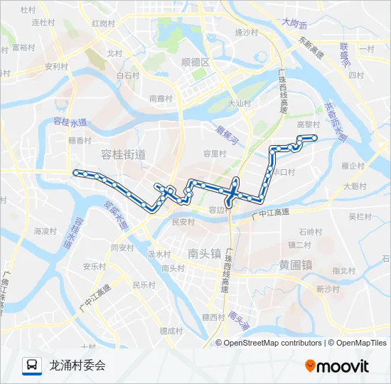 公交321路的线路图