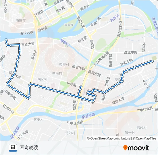 公交323路的线路图