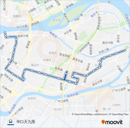 公交323路的线路图