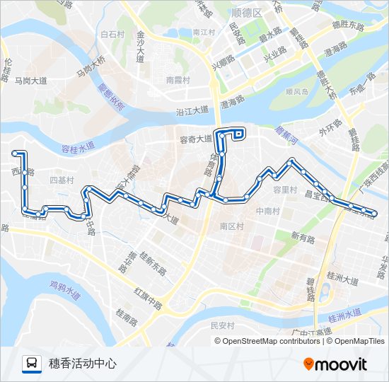 公交325路的线路图