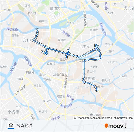 公交326路的线路图