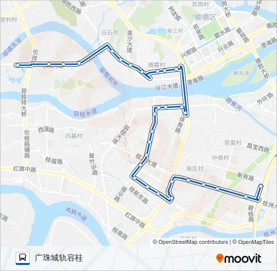 327路 Bus Line Map