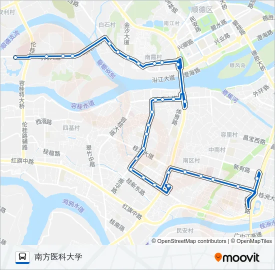 327路 Bus Line Map