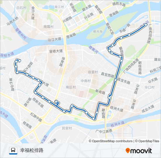 公交328路的线路图