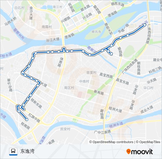 公交329路的线路图