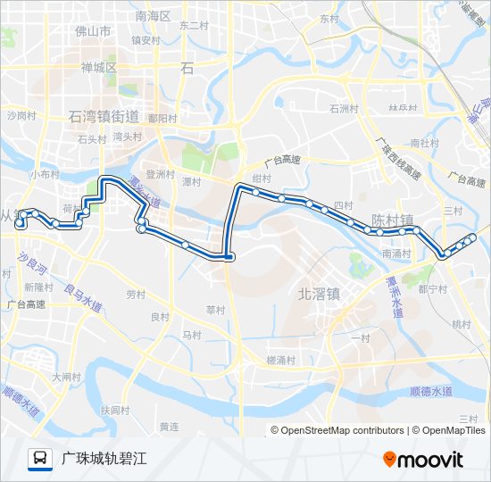 公交330路的线路图