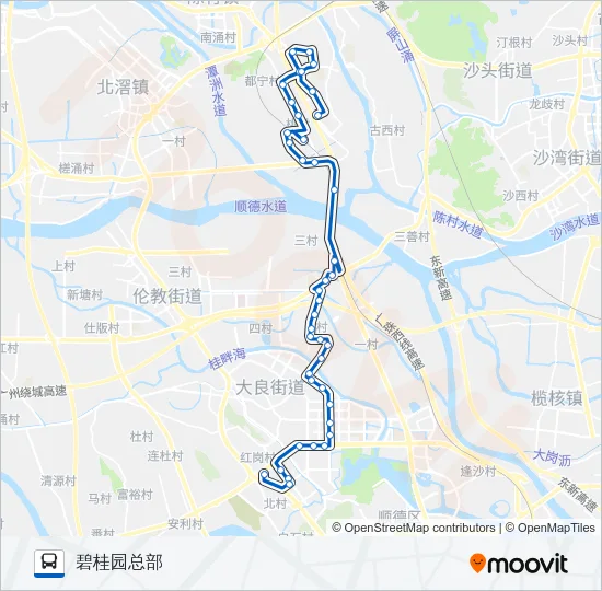 331路 Bus Line Map
