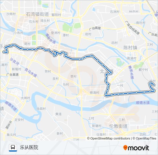 公交333路的线路图