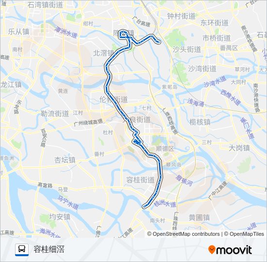 公交335路的线路图