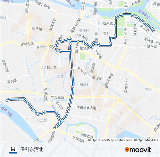 公交343路的线路图