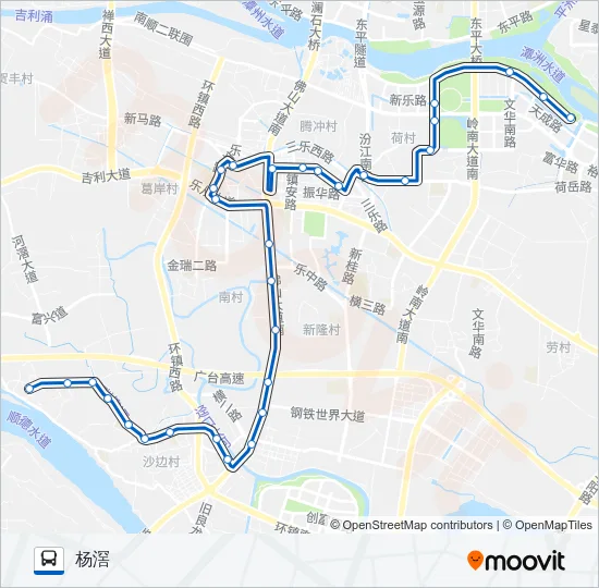 343路 Bus Line Map