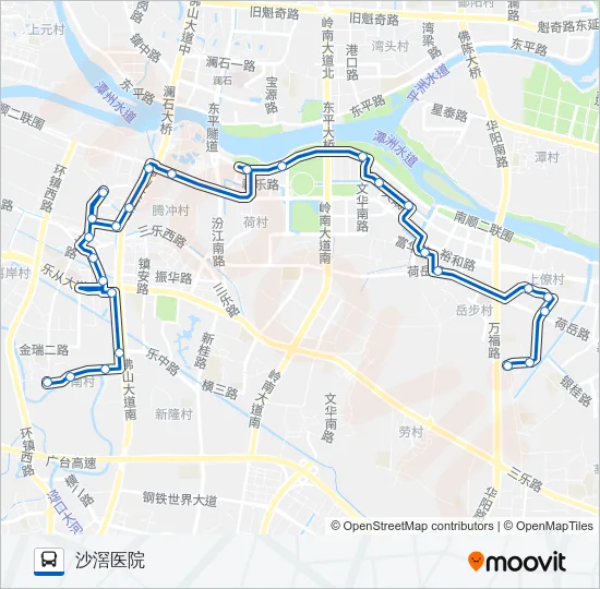 344路 Bus Line Map