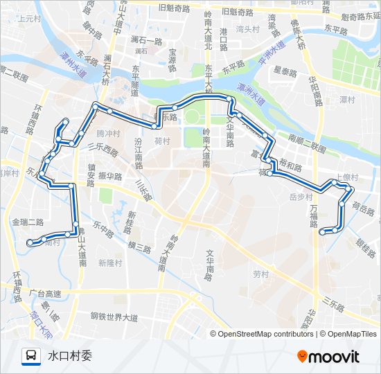 公交344路的线路图