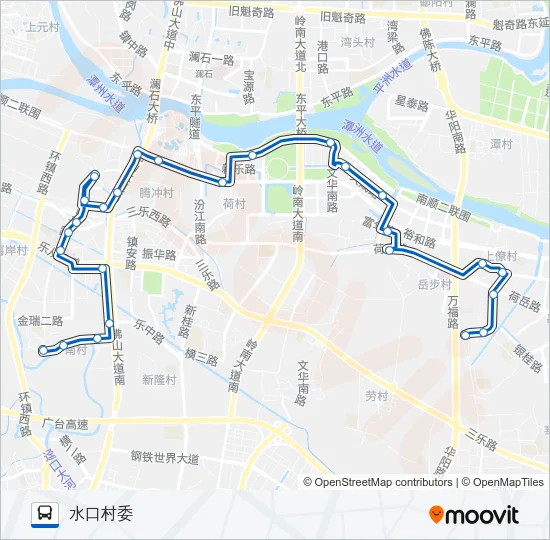 344路 Bus Line Map