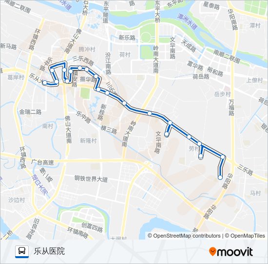 公交347路的线路图