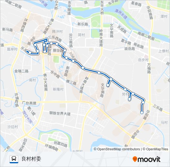 公交347路的线路图