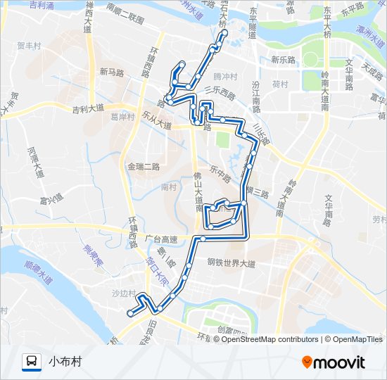 公交348路的线路图