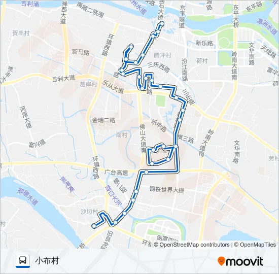 公交348路的线路图