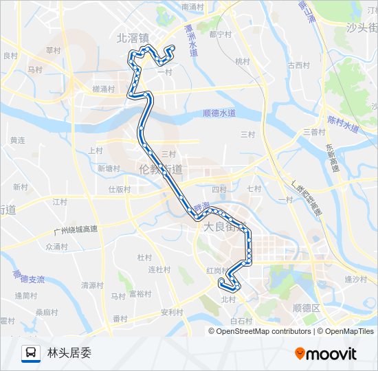 公交351路的线路图