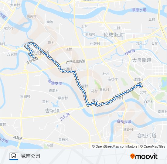 公交360路的线路图
