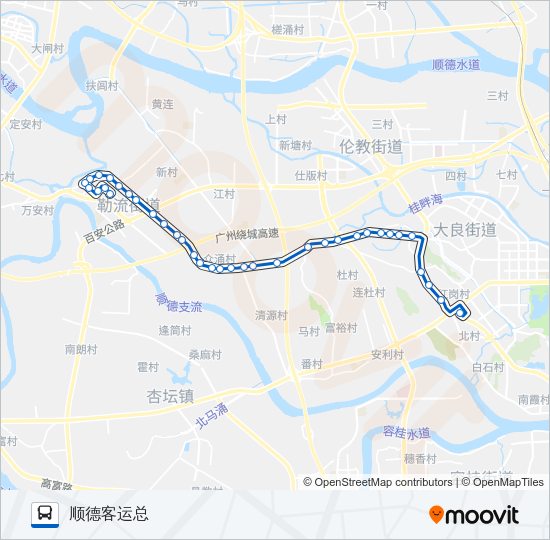 公交361路的线路图