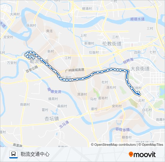 公交361路的线路图