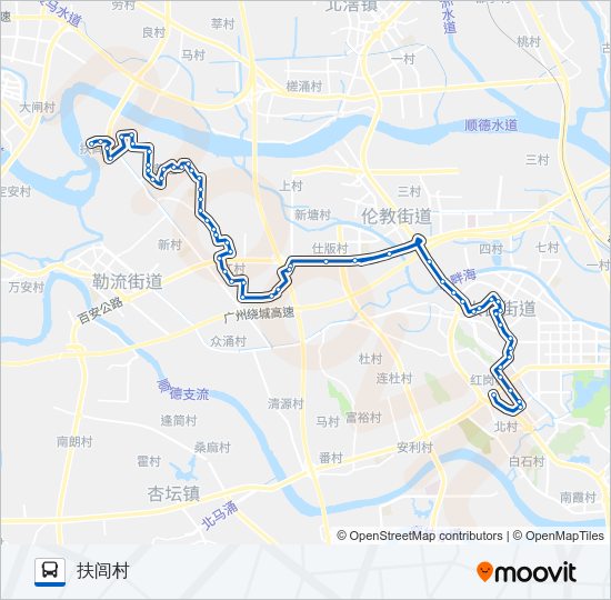公交363路的线路图