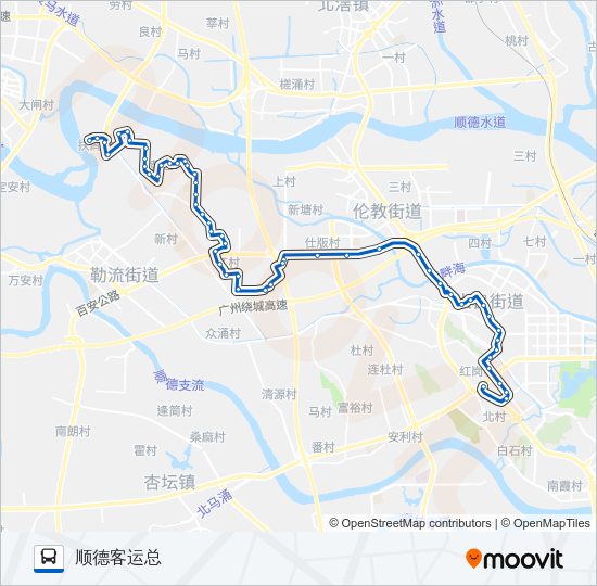 公交363路的线路图
