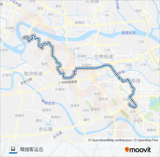 363路 Bus Line Map